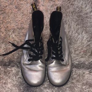 Silver Doc Martens!!! Dr Martens